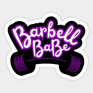 Barbell Babe Sticker